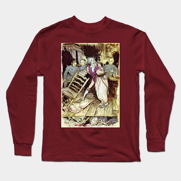 The Telltale Heart - Arthur Rackham for Edgar Allan Poe Long Sleeve T-Shirt by forgottenbeauty